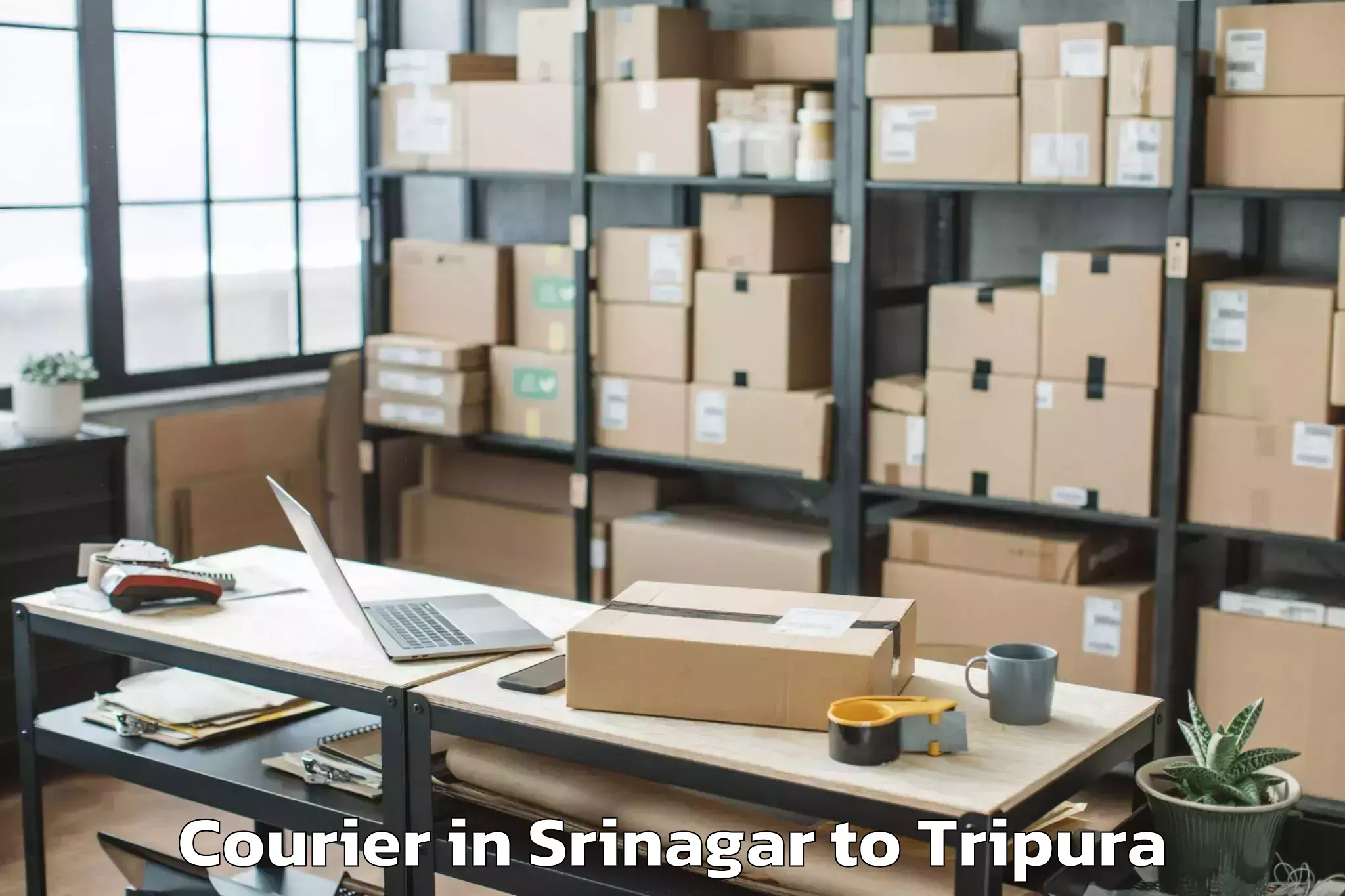 Get Srinagar to Tripura University Agartala Courier